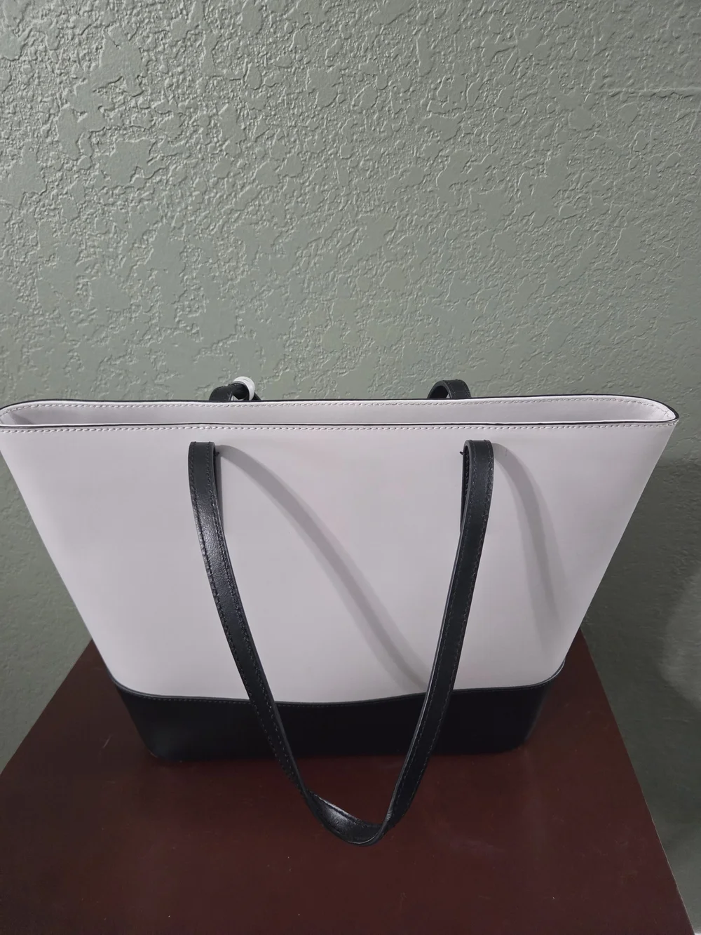 kate spade Two-Tone Grey and Black Leather Tote